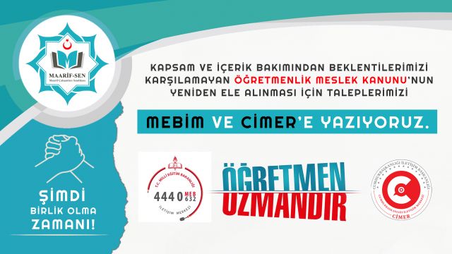 ÖMK’nın yeniden ele alınması için MEBİM ve CİMER’e yazıyoruz