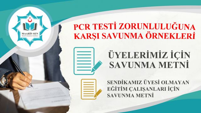PCR Testi Zorunluluğuna Karşı Savunma Örnekleri