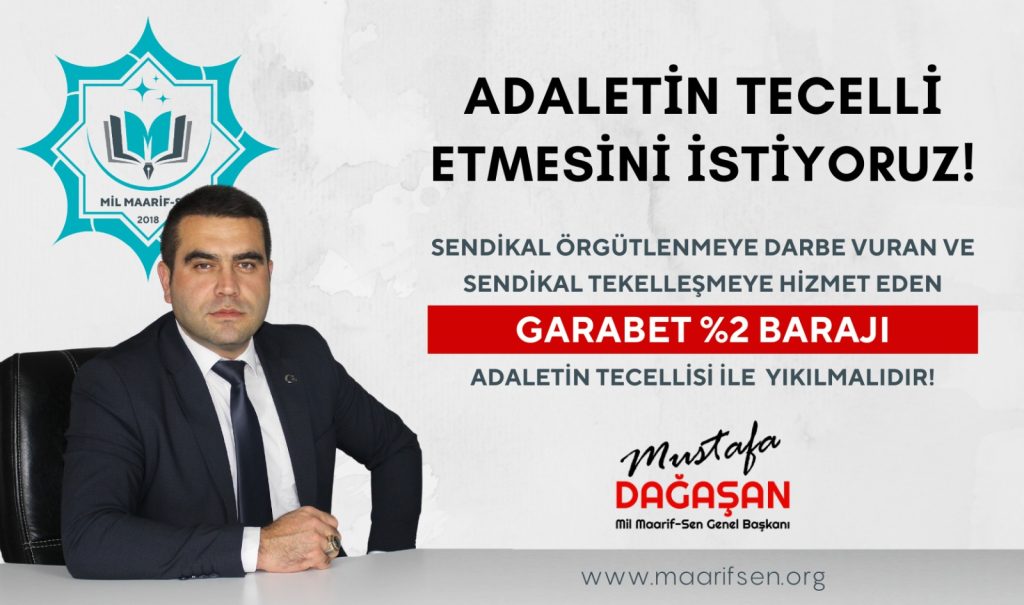 Adaletin Tecelli Etmesini İstiyoruz!