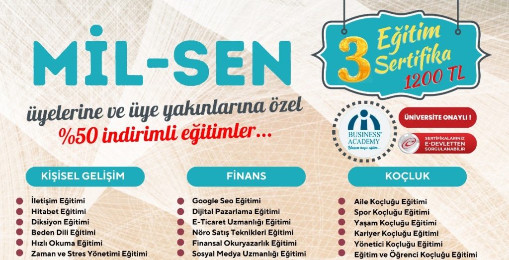 Mil-Sen Konfederasyonu ile Business Akademi arasında Protokol