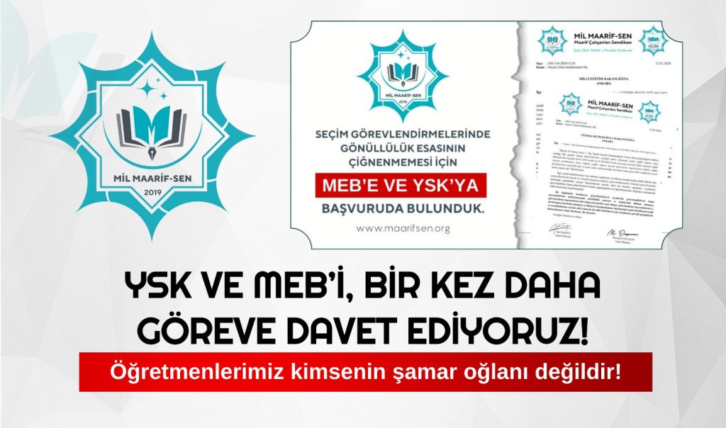 YSK ve MEB’i Bir Kez Daha Öğretmenlerine Sahip Çıkmaya Davet Ediyoruz !