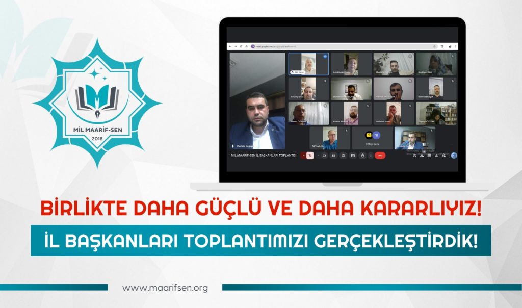 Mil Maarif-Sen İl Başkanları Toplantımızı Gerçekleştirdik.
