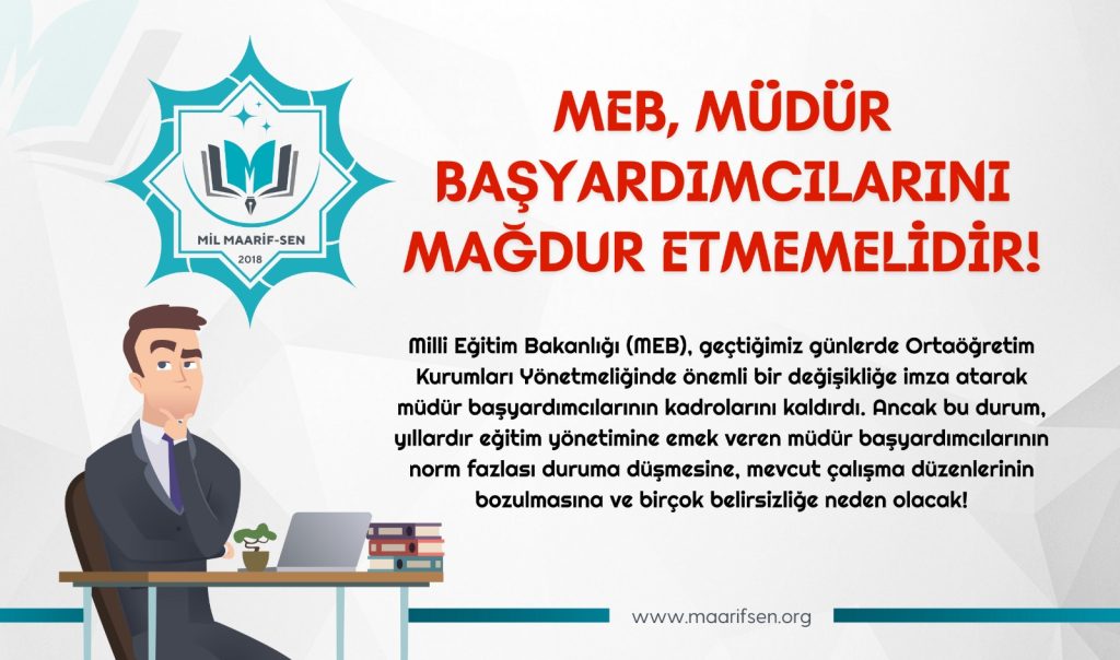 MEB, Müdür Başyardımcılarını Mağdur Etmemelidir!