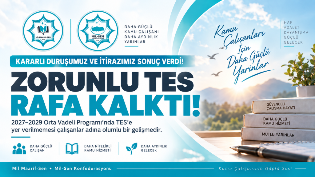 KARARLI DURUŞUMUZ VE İTİRAZIMIZ SONUÇ VERDİ! ZORUNLU TES RAFA KALKTI!